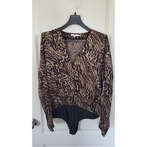 Good American Tops Good American Satin Wrap Bodysuit